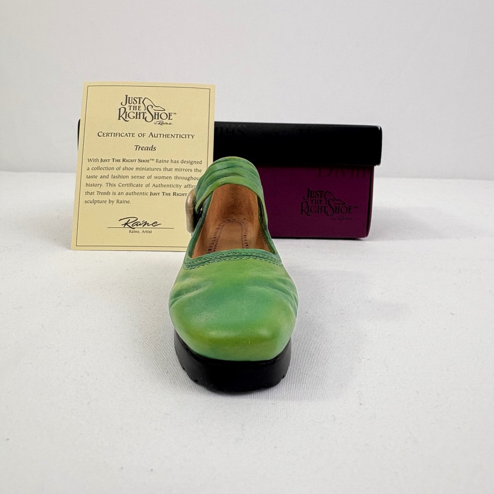 Vintage Just The Right Shoe By Raine Treads 25078 1999 COA - Picture 4 of 7